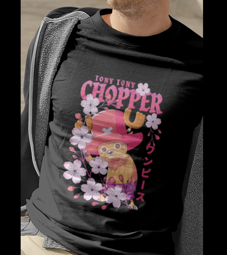 One Piece Tony Tony Chopper Sakura Blossom T-Shirt