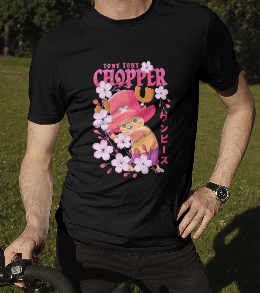 One Piece Tony Tony Chopper Sakura Blossom T-Shirt