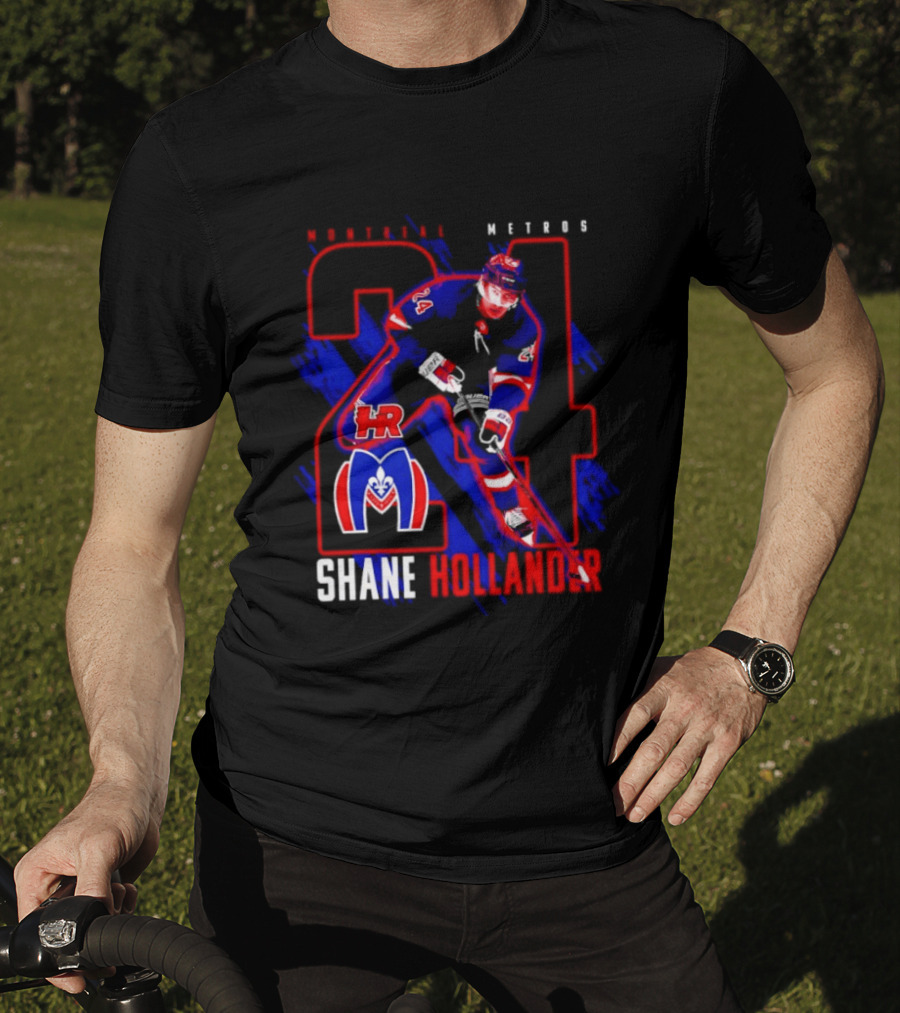 Shane Hollander Montreal Meteors HR Hockey Team 27 T-Shirt