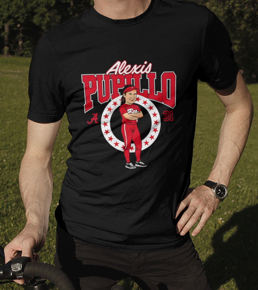 Alexis Pupillo Alabama Softball Number 31 NCAA Legends Player T-Shirt
