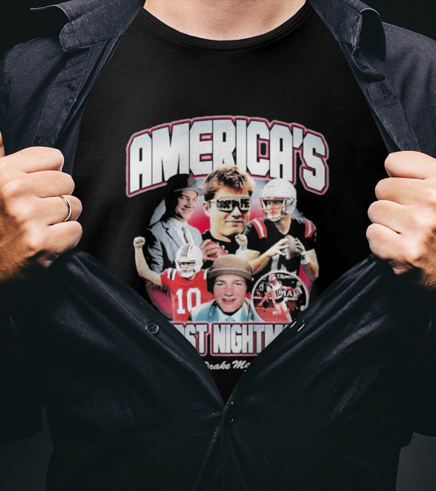 America's Worst Nightmare Drake Maye Football Highlights T-Shirt