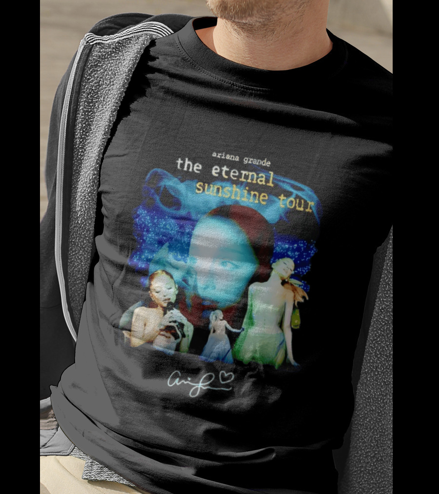 Ariana Grande The Eternal Sunshine Tour Collage With Signature T-Shirt