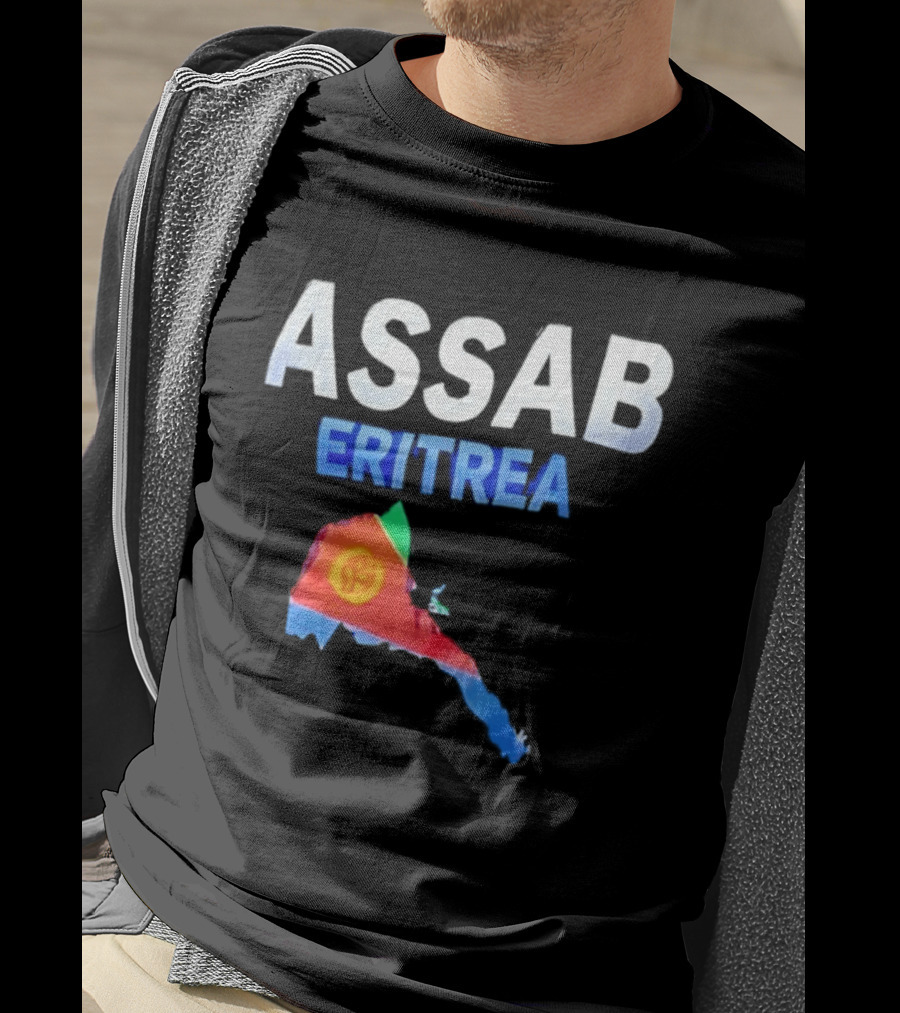 ASSAB Eritrea Map With Flag T-Shirt