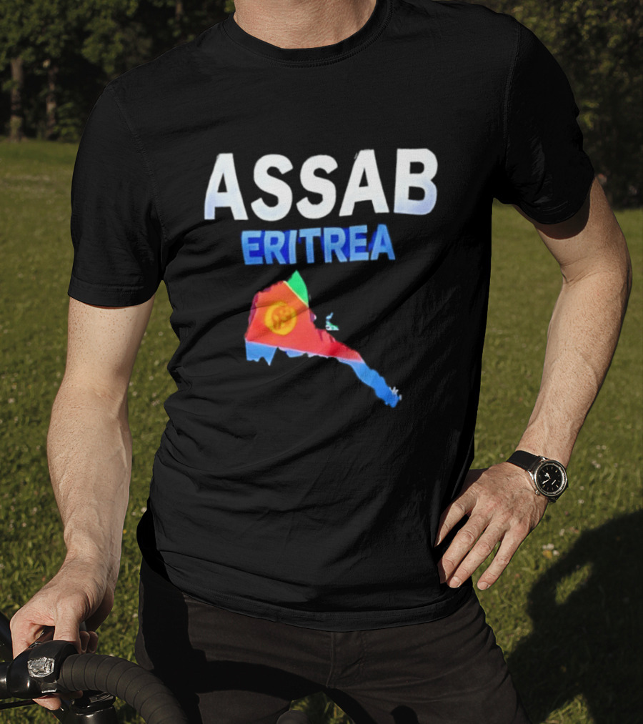 ASSAB Eritrea Map With Flag T-Shirt