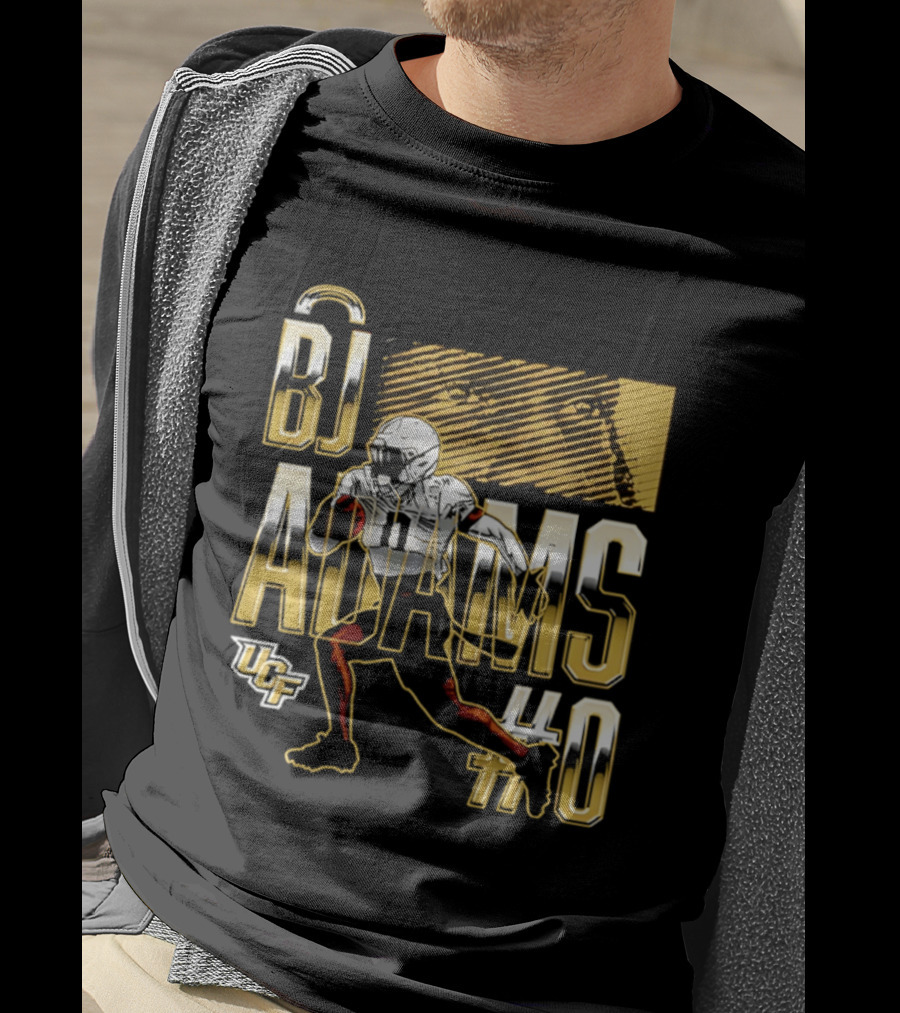 BJ Adams UCF Football NCAA Caricature Player 40 T-Shirt