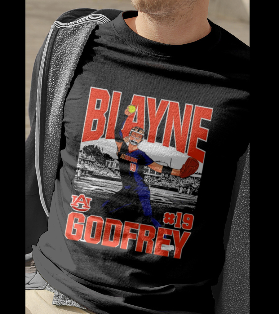 Auburn Softball Blayne Godfrey NCAA Legends Player #19 T-Shirt