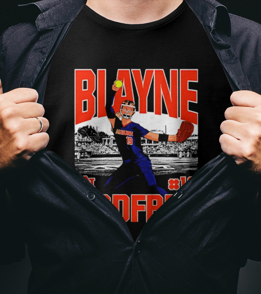 Auburn Softball Blayne Godfrey NCAA Legends Player #19 T-Shirt