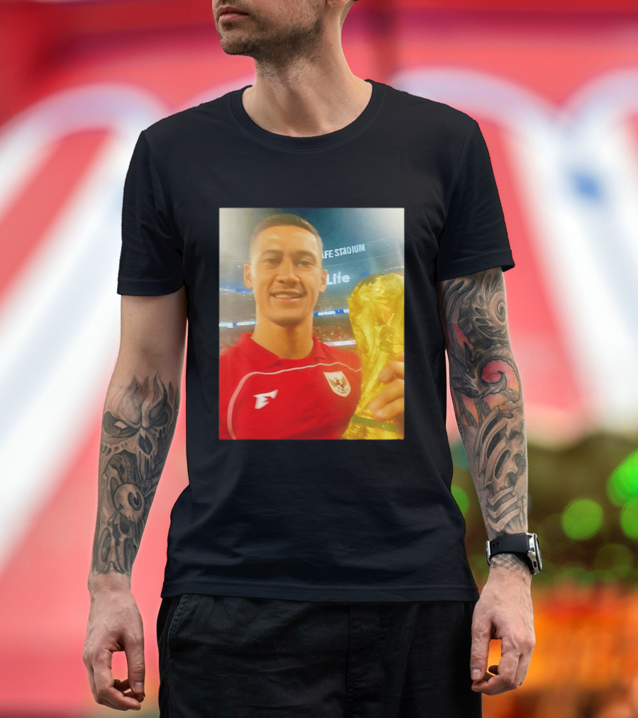 Life Stadium Álex Grimaldo Bundesliga Trophy Event Image T-Shirt