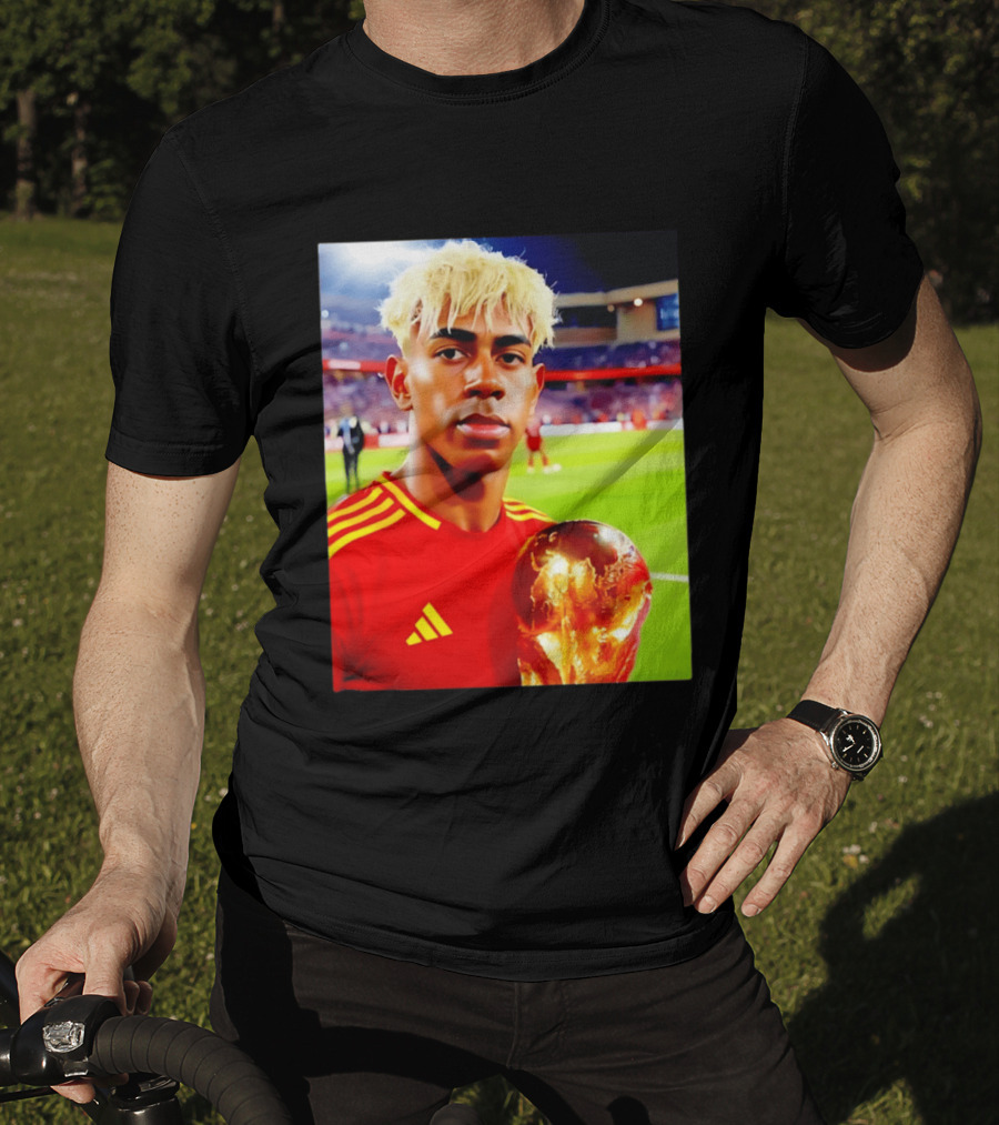 Lamine Yamal Barcelona Young Talent With Trophy T-Shirt