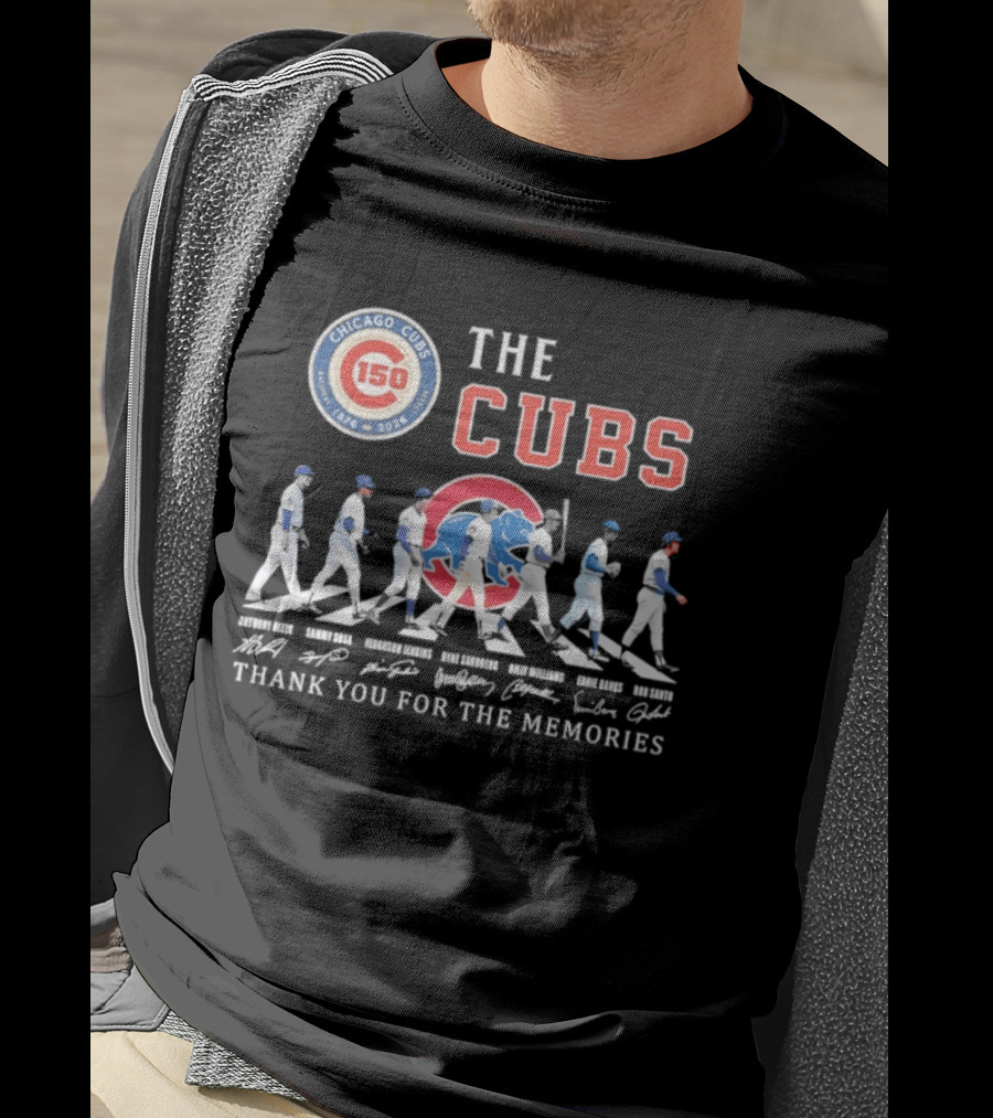 Chicago Cubs 150th Anniversary The Cubs Thank You For The Memories 1876 2026 T-Shirt