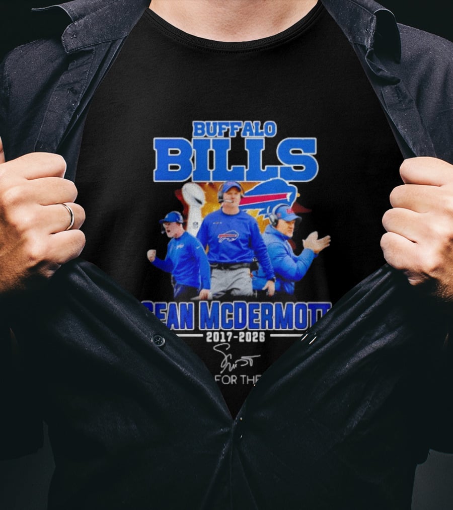 Buffalo Bills Sean McDermott 2017 2026 Thank You For The Memories T-Shirt