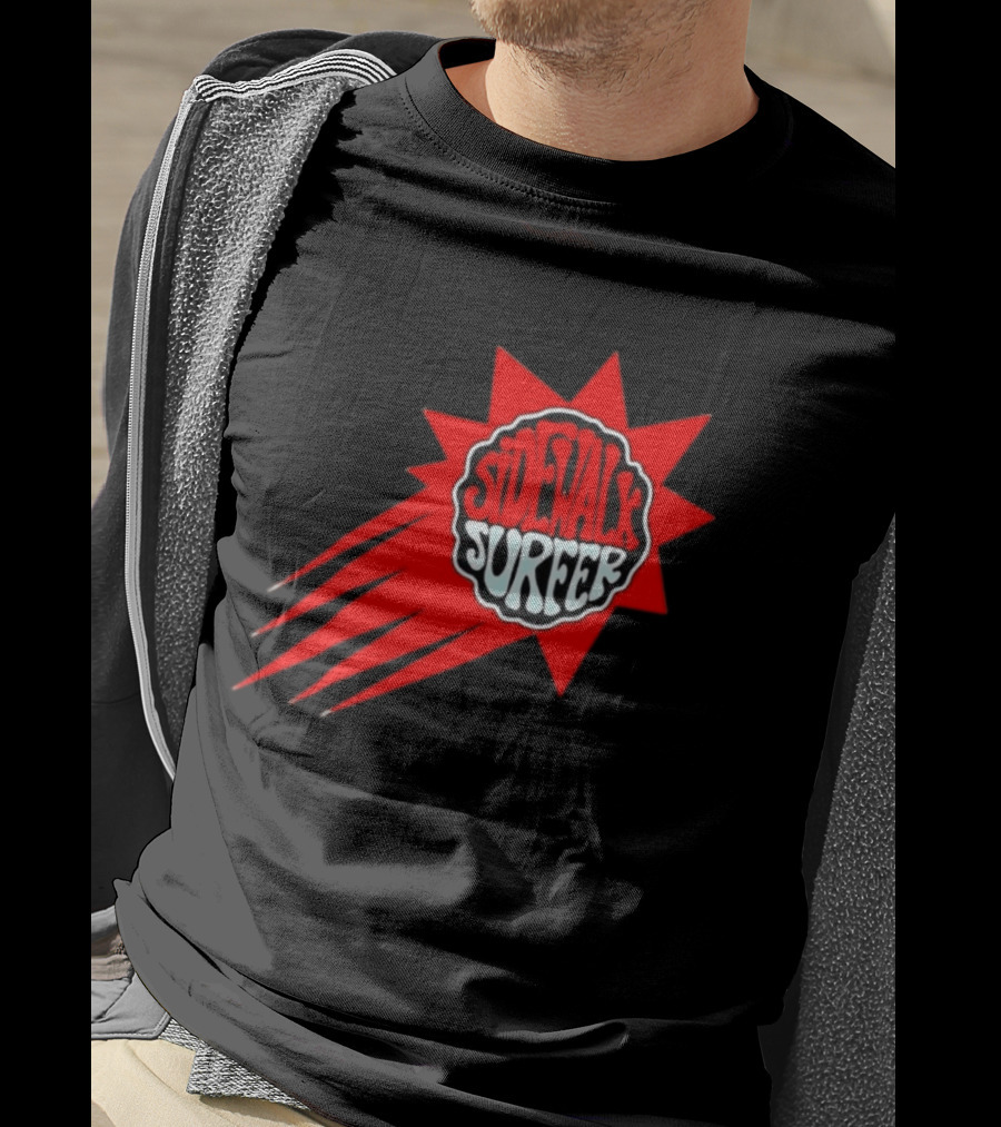 Sidewalk Surfer Retro Red Burst T-Shirt