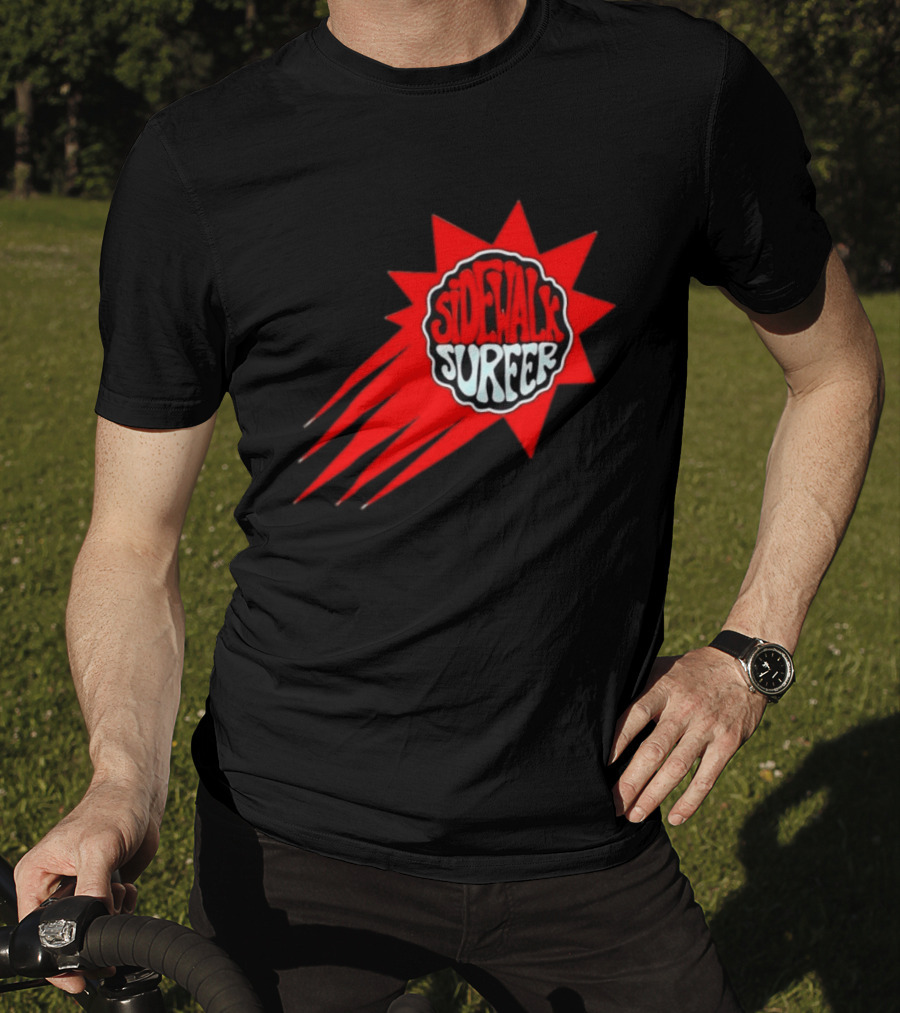 Sidewalk Surfer Retro Red Burst T-Shirt
