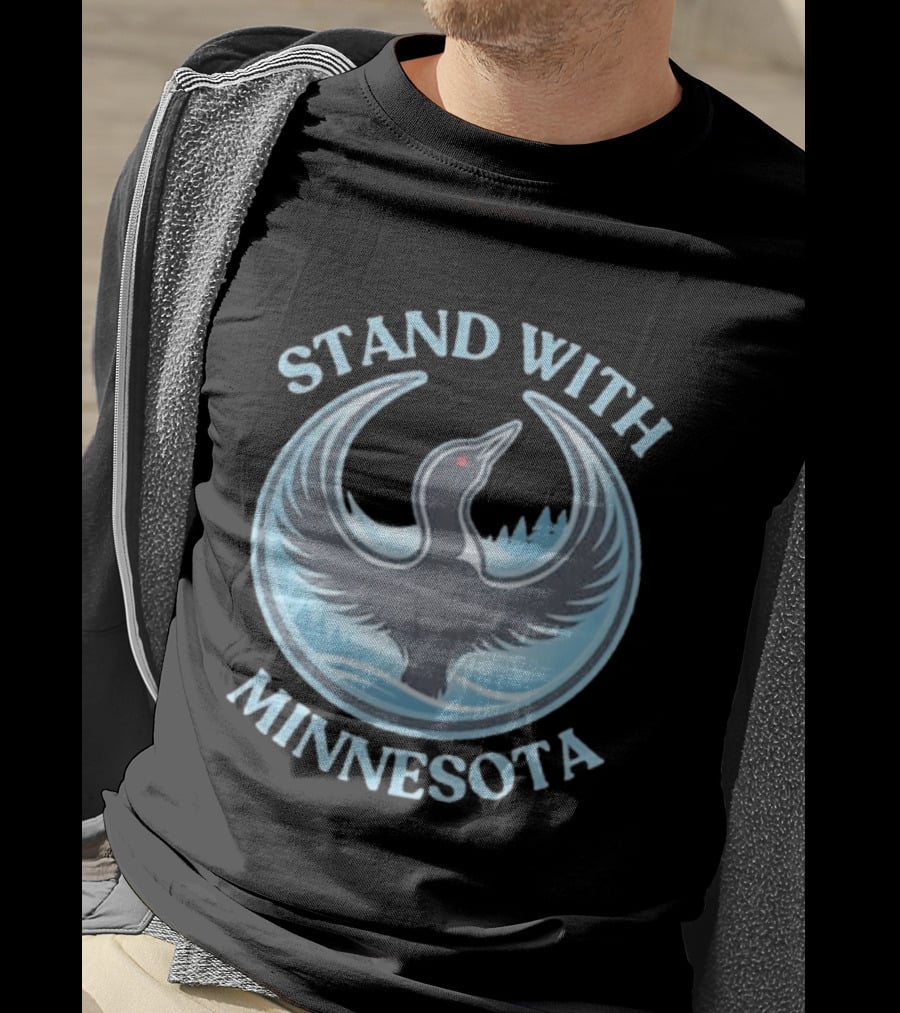 Stand With Minnesota Loon State Bird T-Shirt