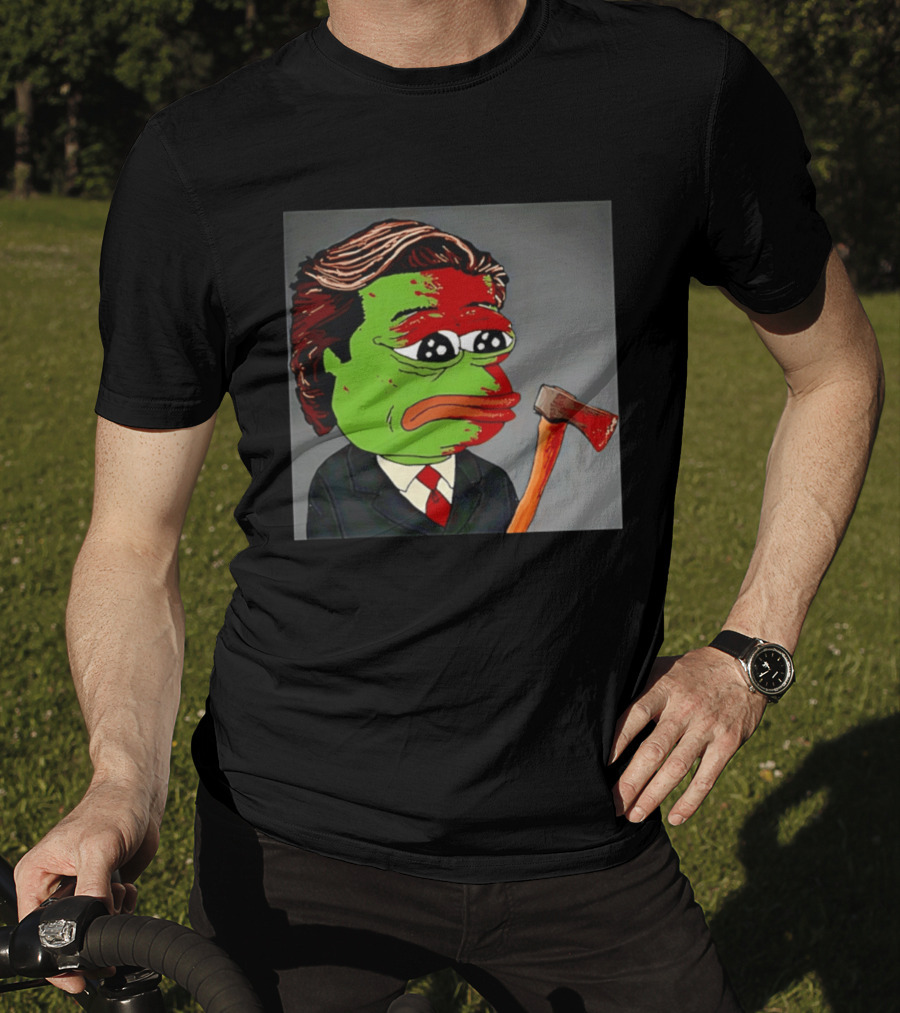 Pepe The Frog As Patrick Bateman With Axe Mashup T-Shirt