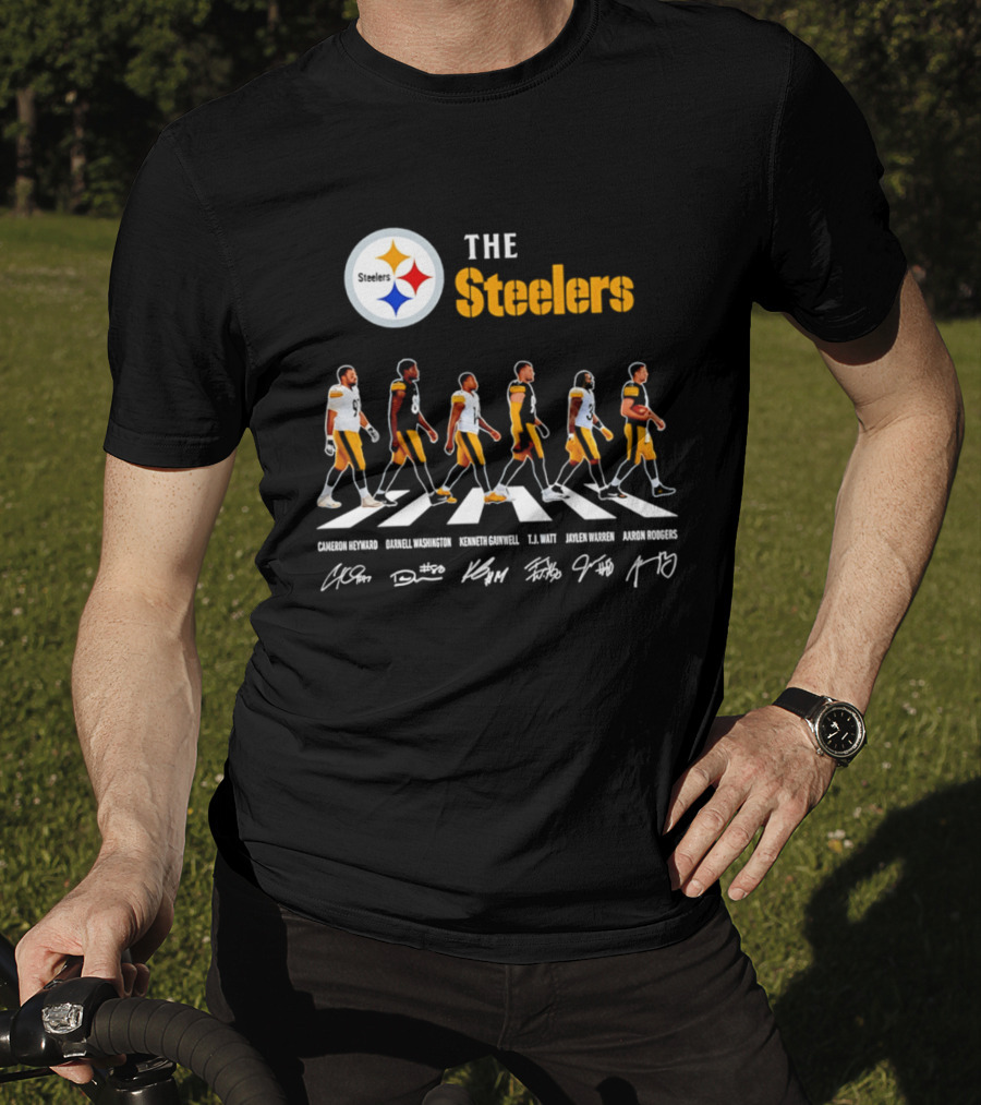 The Steelers Crossing Abbey Road 2026 Player Signatures T-Shirt