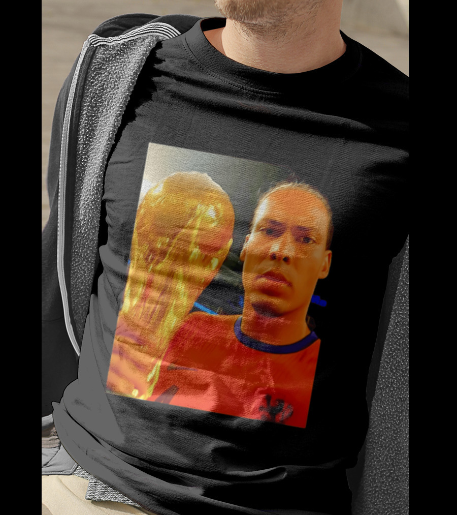 Virgil Van Liverpool Netherlands Trophy Celebration T-Shirt