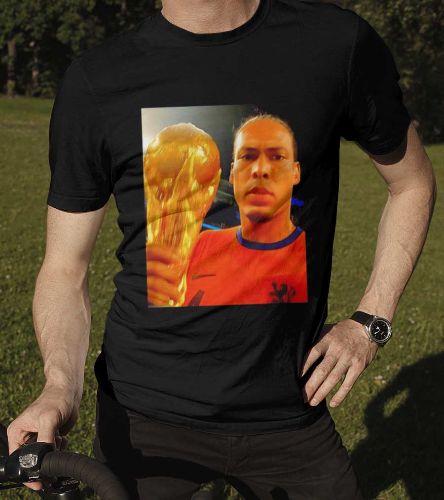 Virgil Van Liverpool Netherlands Trophy Celebration T-Shirt