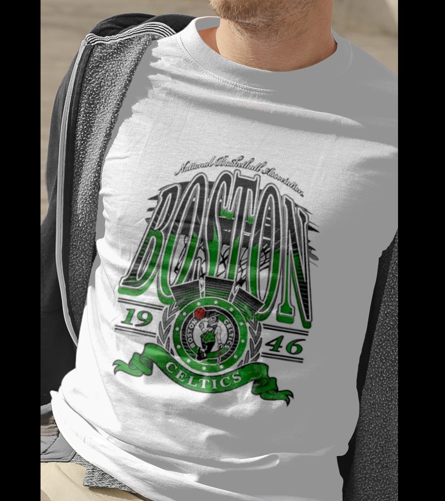 Boston Celtics National Basketball Association 1946 Team T-Shirt