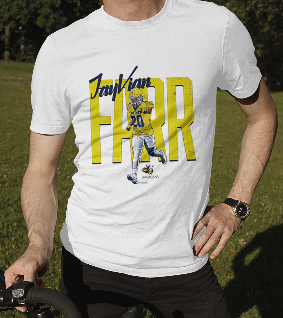 Jayvian Farr Vikings Football Caricature NCAA Number 20 T-Shirt
