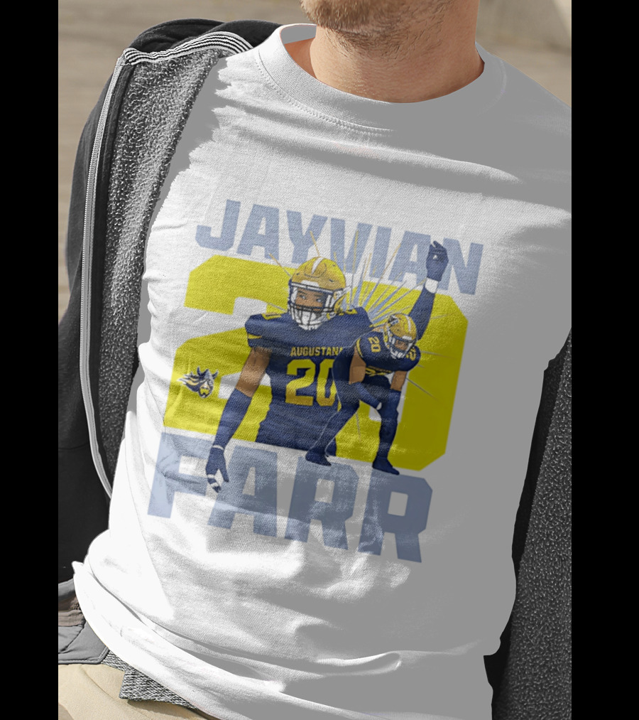 Augustana Jayvian Farr 20 NCAA Football Legends Collage T-Shirt