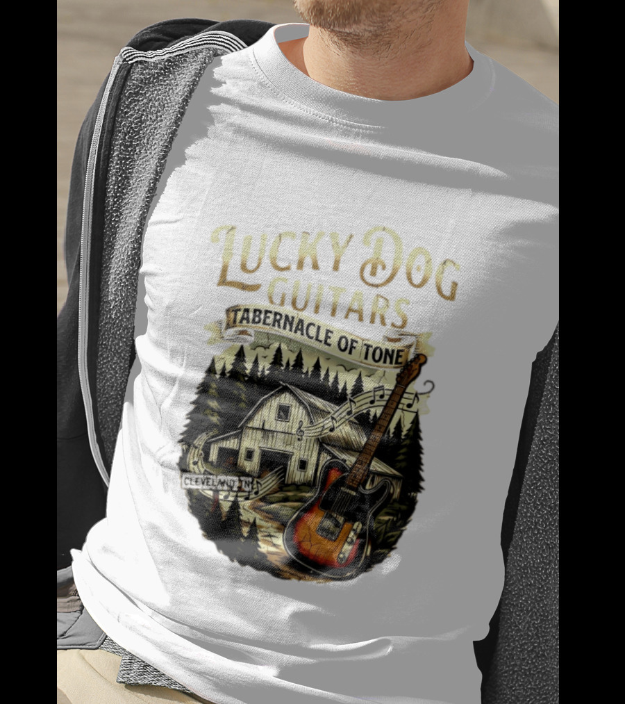 Lucky Dog Guitars Tabernacle Of Tone Cleveland TN Musical Barn Scene T-Shirt