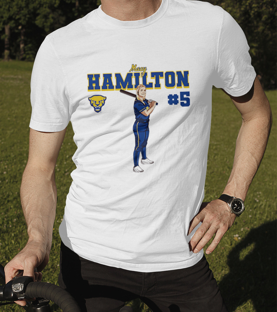 Macy Hamilton Pittsburgh Softball Caricature #5 T-Shirt
