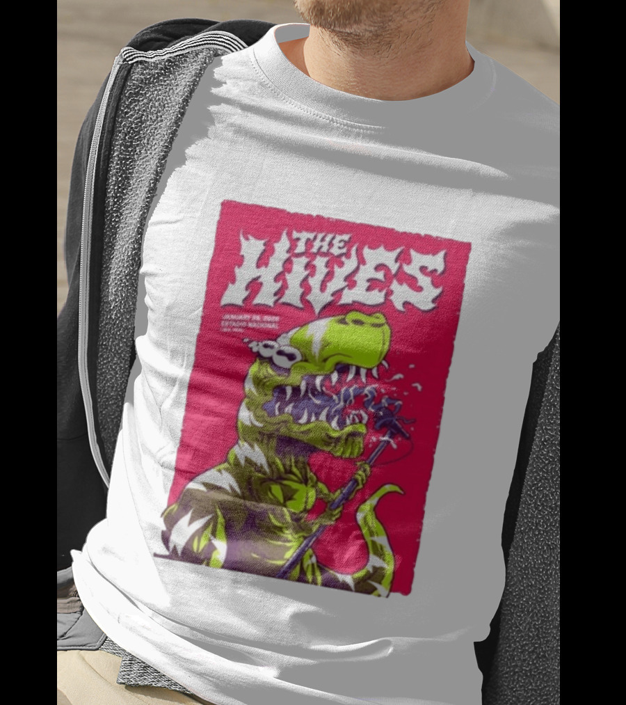 The Hives Live In Lima Peru January 25 2026 Estadio Nacional Dinosaur T-Shirt