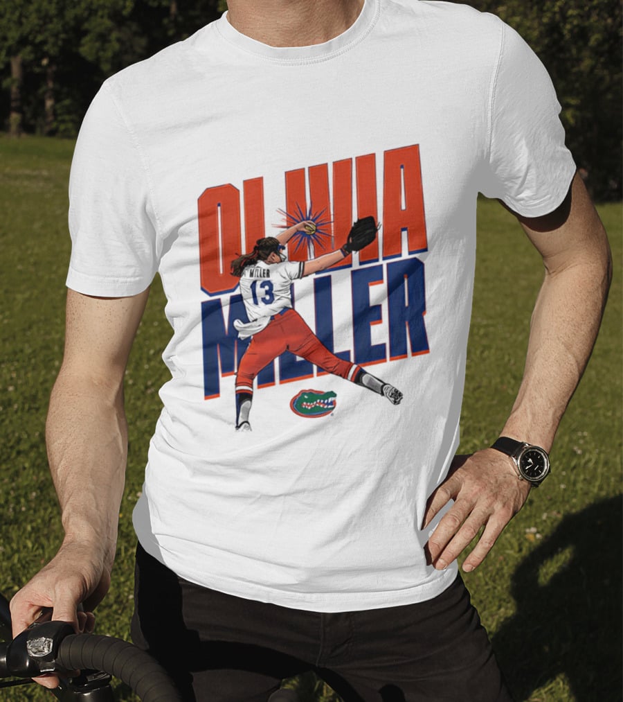 Olivia Miller Florida Gators Softball NCAA Player Caricature T-Shirt