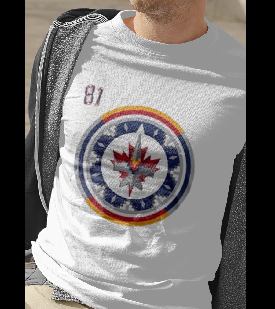 Winnipeg Jets Wasacnews Night 2026 Pixelated Logo 81 T-Shirt