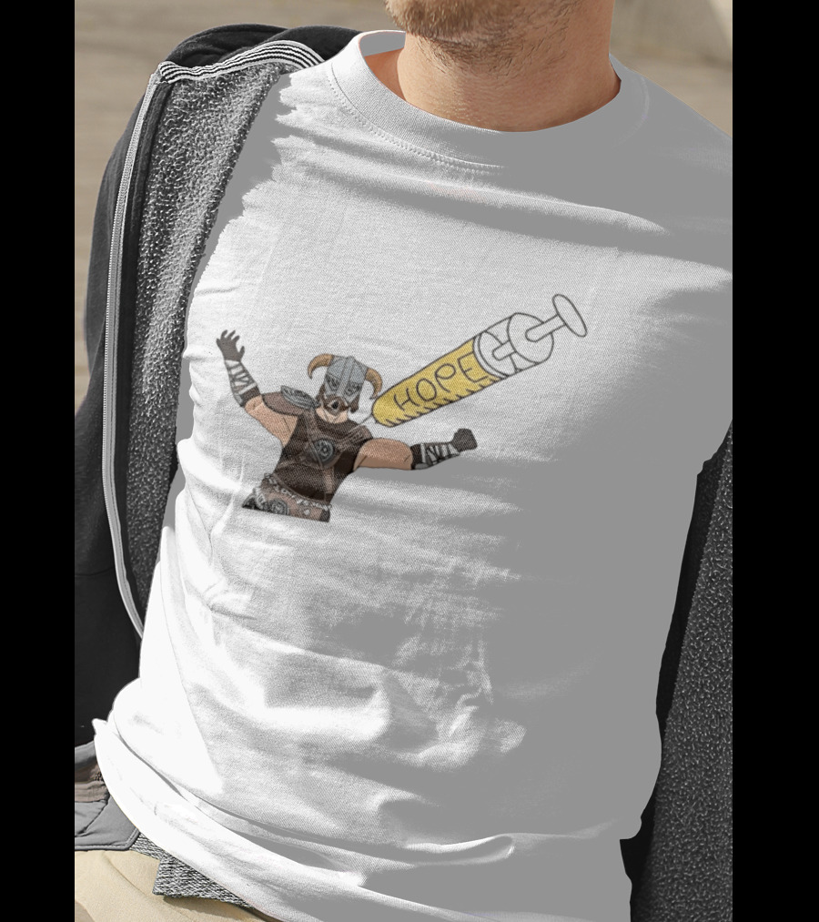 Dragonborn Youtooz Hope Syringe Helmet Warrior T-Shirt