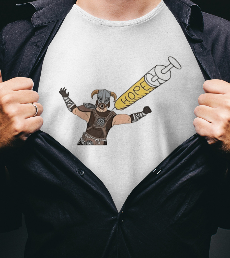 Dragonborn Youtooz Hope Syringe Helmet Warrior T-Shirt