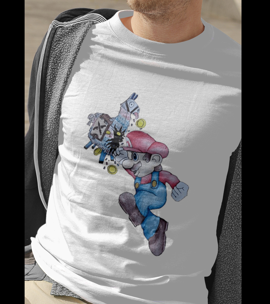 Super Mario Llama Coins Jumping T-Shirt