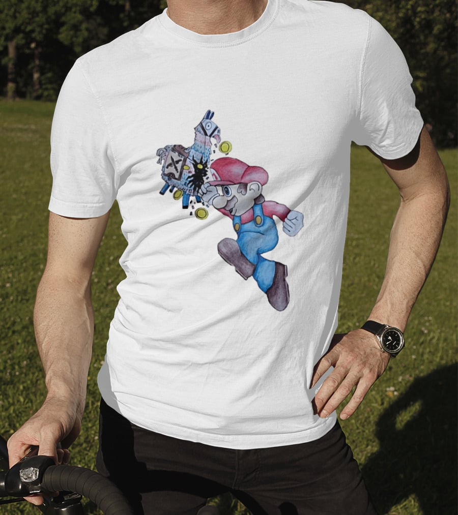 Super Mario Llama Coins Jumping T-Shirt