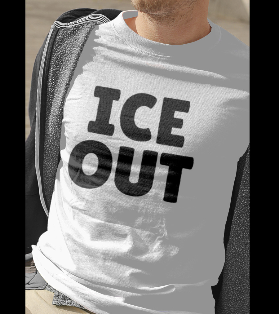 USA People Support ICE OUT Message T-Shirt