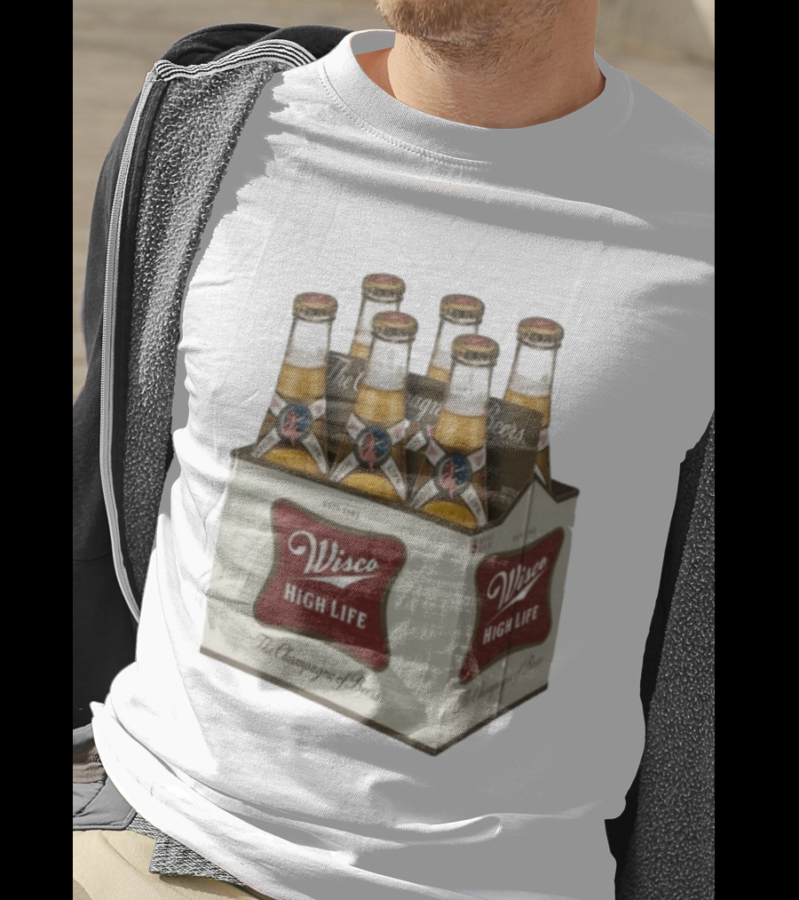 Wisco High Life Six Pack The Champagne Of Beers T-Shirt