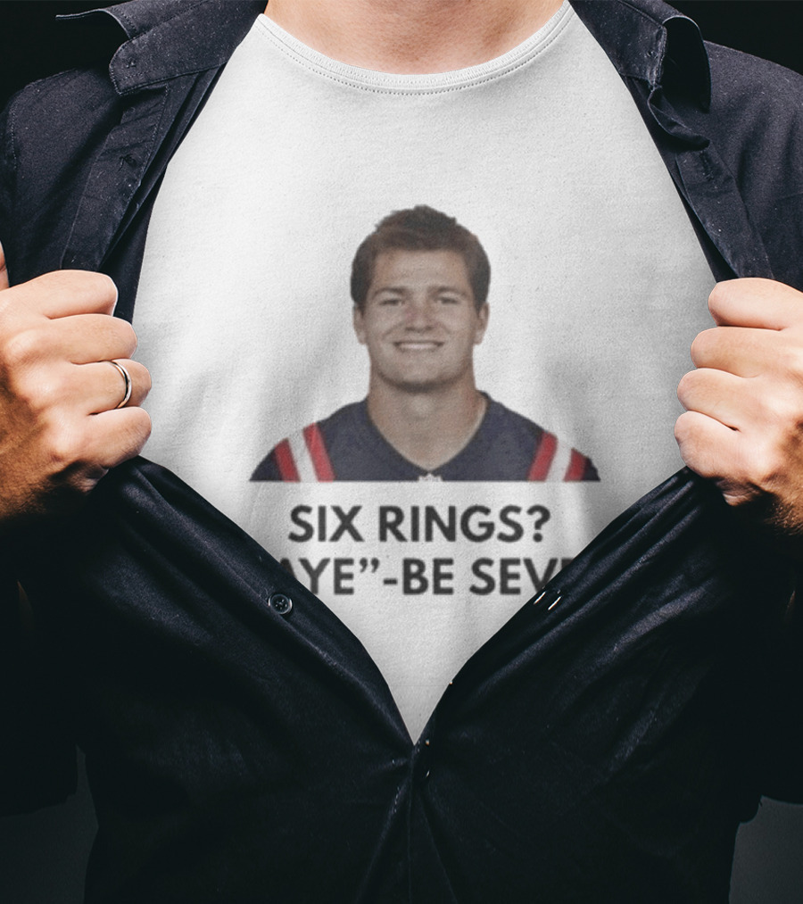 New England Patriots Six Rings Maybe Seven Drake Maye MVP Candidate 2026 T-Shirt