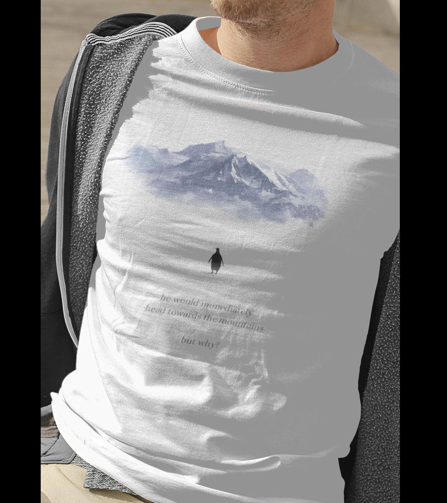 Nihilist Penguin Journey To The Mountains But Why T-Shirt