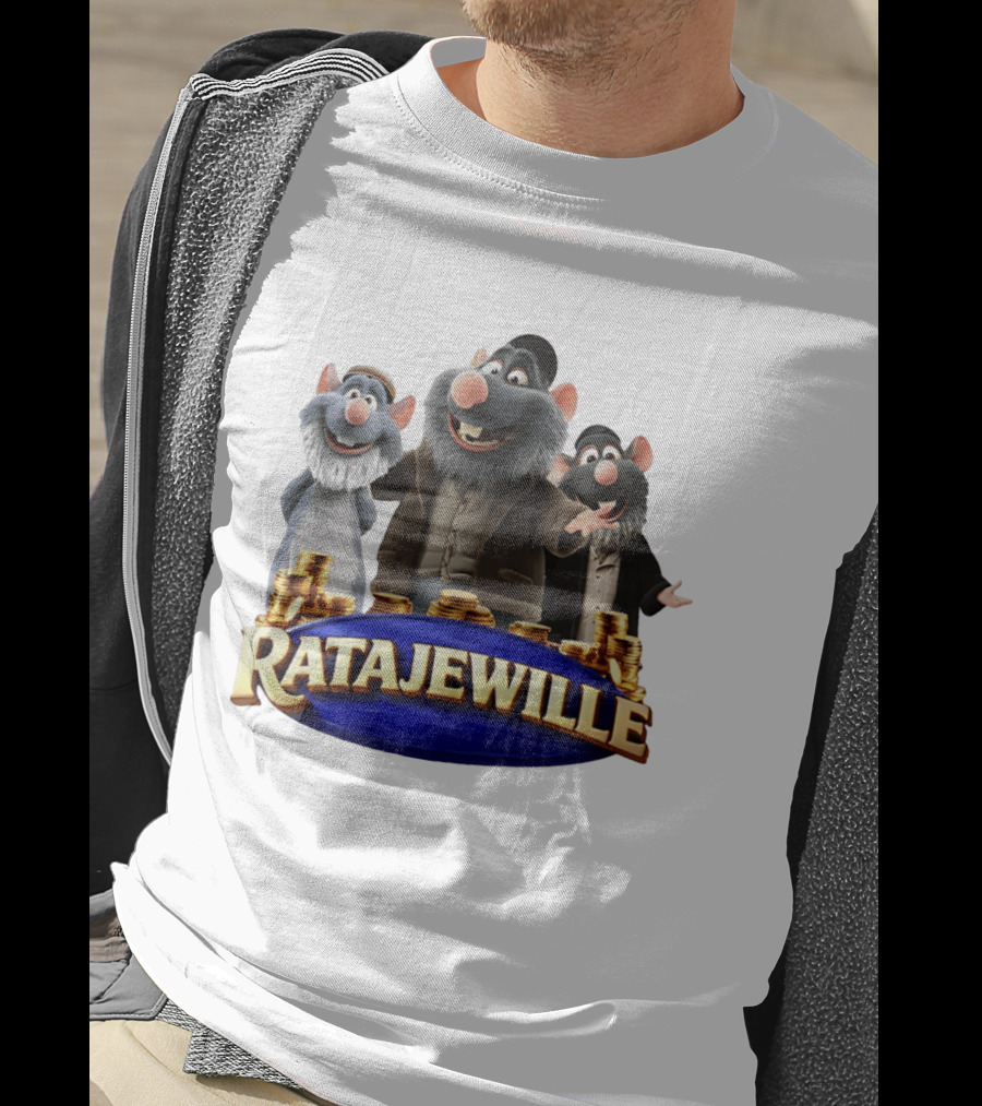 Ratajewille Remy Ratatouille Cartoon Characters Coins T-Shirt
