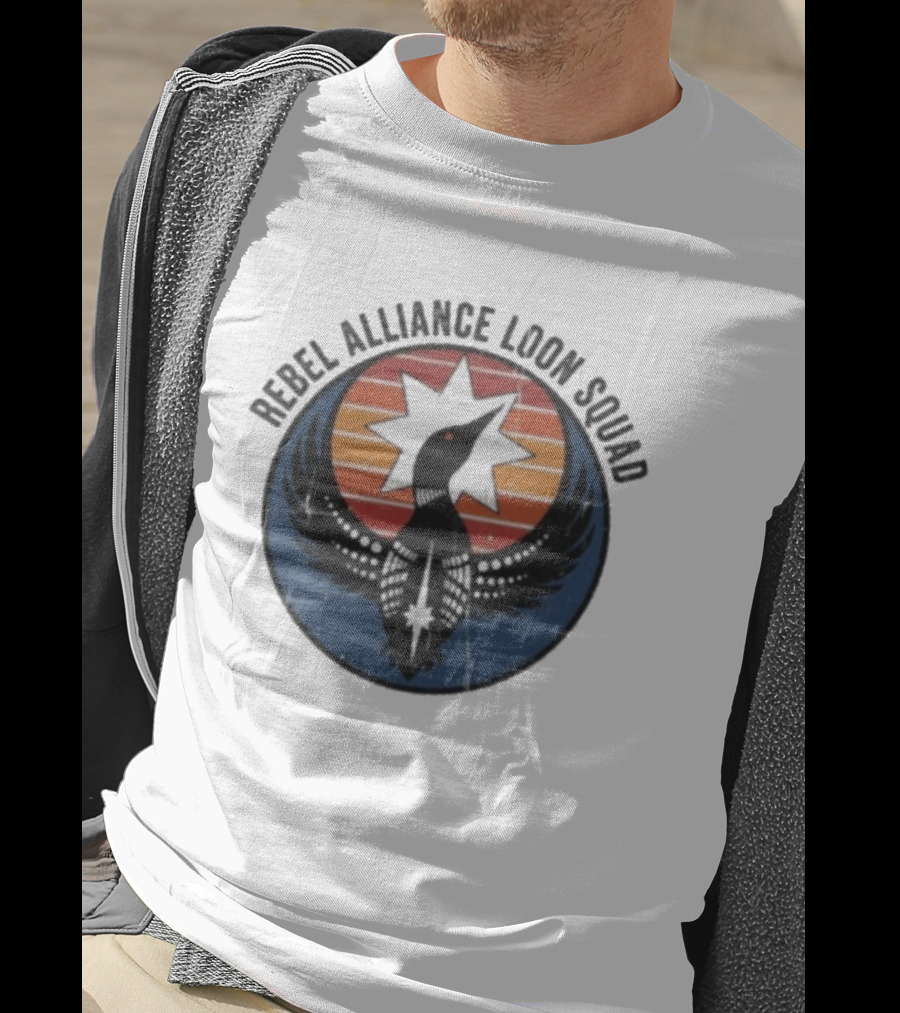 Rebel Alliance Loon Squad Star Emblem Vintage Retro Circle T-Shirt
