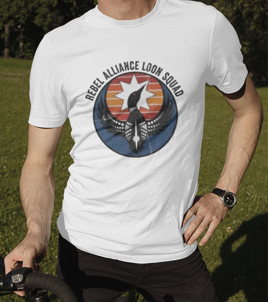 Rebel Alliance Loon Squad Star Emblem Vintage Retro Circle T-Shirt
