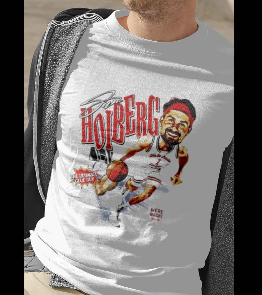 Sam Hoiberg Nebraska Cornhuskers We're Back Ultimate Glue Guy Basketball Player Red T-Shirt