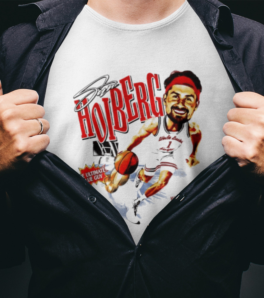 Sam Hoiberg Nebraska Cornhuskers We're Back Ultimate Glue Guy Basketball Player Red T-Shirt