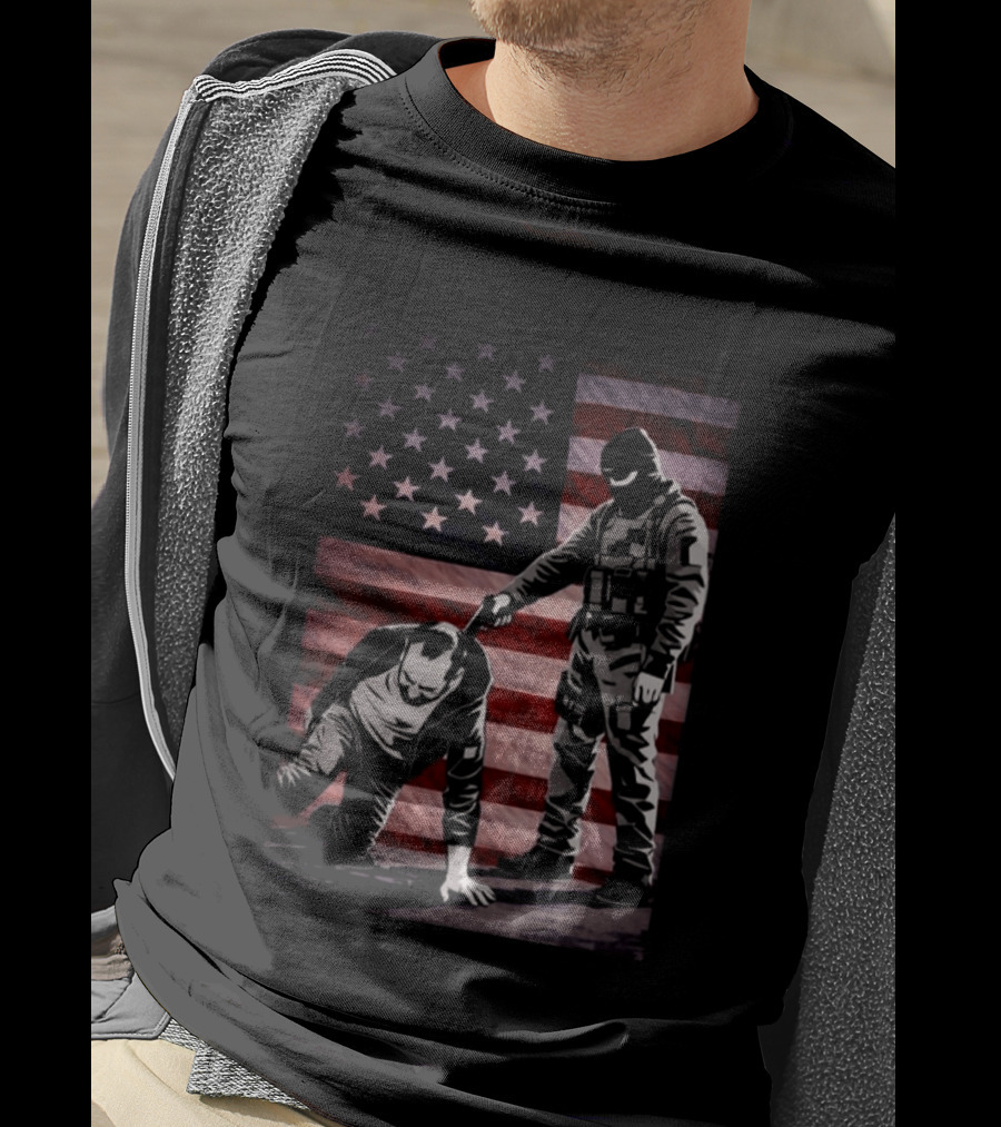 Alex Pretti Was Executed By Ice Flag America T-Shirt