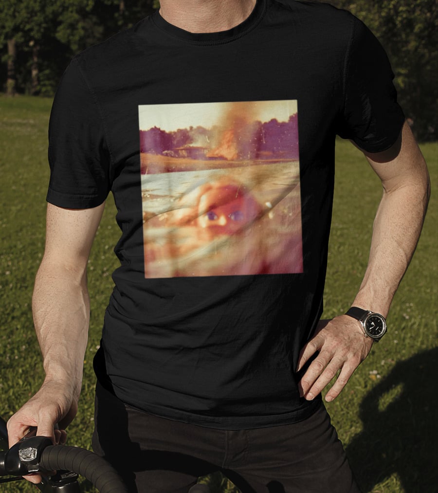 Doll Face Meme Swimming Surreal Humor T-Shirt