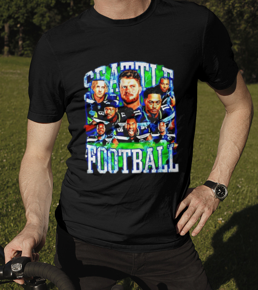 Seattle Football Players Team Spirit Celebration T-Shirt