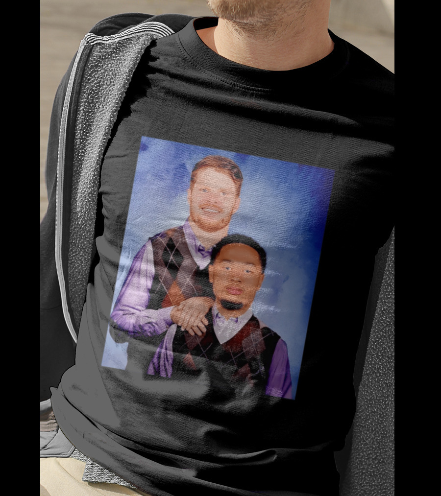 Seattle Step Bros Sam Darnold Jaxon Smith Njigba Football Team T-Shirt