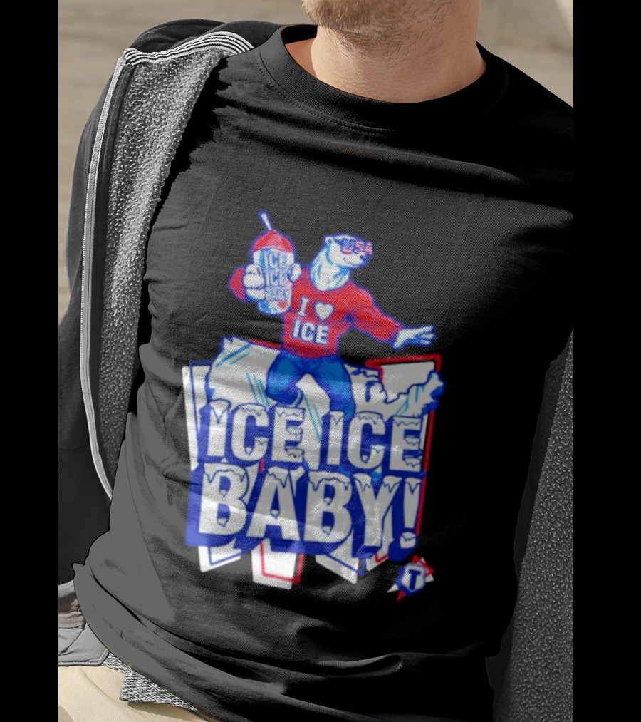 Tatum I Love Ice Ice Baby USA Polar Bear T-Shirt