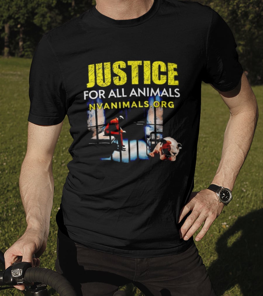 Justice For All Animals NVAnimals.org Compassion Awareness T-Shirt