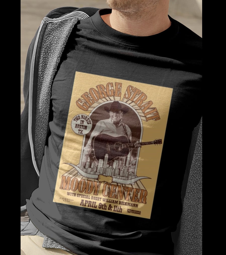 George Strait Moody Center Austin TX Apr 9 11 2026 T-Shirt